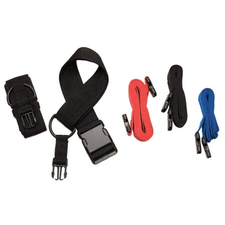 Champion Sports Multi-Level Reaction Belt Set, Red & Black & Blue RT628